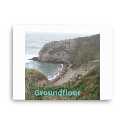 Sea & Hills Thin canvas with Groundfloor with House Logo