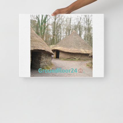 Village Charm Thin canvas with Groundfloor24 with House Logo