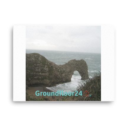 Coastal Escape Thin canvas with Groundfloor24 with House Logo