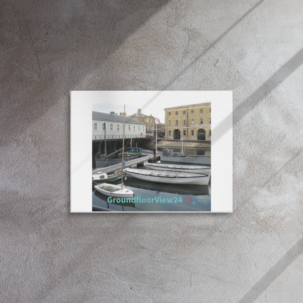 Boat on Water Thin canvas with groundfloorview24 with House Logo