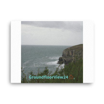 Seaside Serenity Thin canvas with groundfloorview24 with House Logo