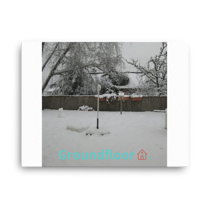 Winter Wonderland Thin canvas with Groundfloor with House Logo