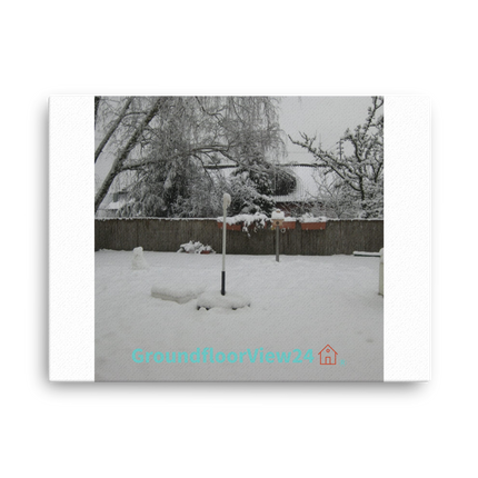 Winter Wonderland Thin canvas with groundfloorview24 with House Logo