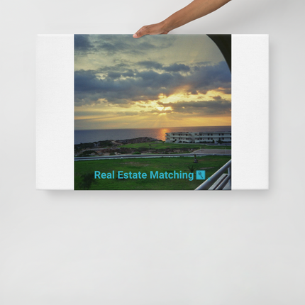 Natural View Thin canvas with realestatematching with key Logo