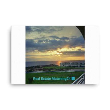 Attractive Sinari Thin canvas with realestatematching24 with key Logo