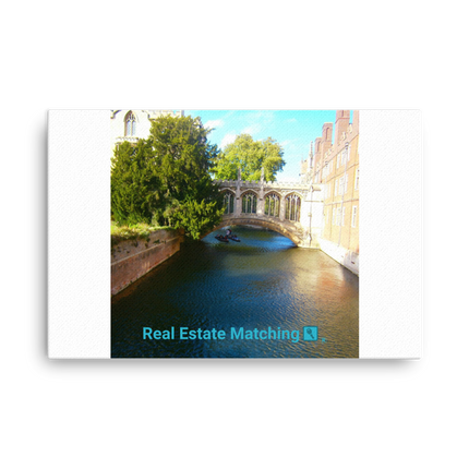 Beautiful Canel Thin canvas with realestatematching with key Logo