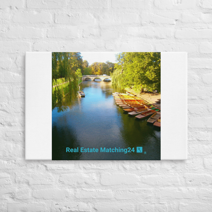 Beautiful Nature Thin canvas with realestatematching24 with key Logo