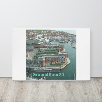 Nice City Thin canvas with Groundfloor24 with House Logo