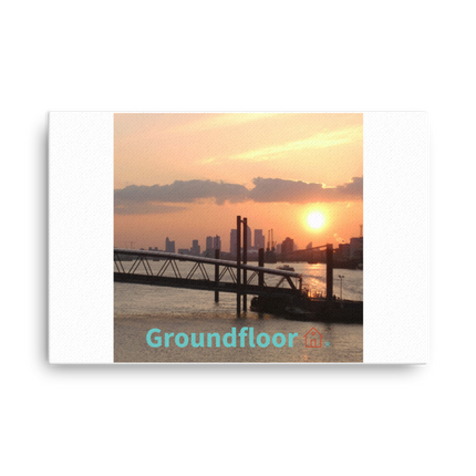 Evening Glow Thin canvas with Groundfloor with House Logo