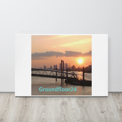 Evening Glow Thin canvas with Groundfloor24 with House Logo