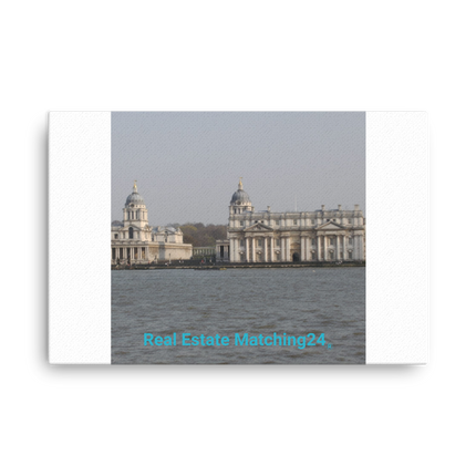 Riverside Beauty Thin canvas with realestatematching24 without key Logo