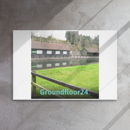 Lakeside Serenity Thin canvas with Groundfloor24 without House Logo