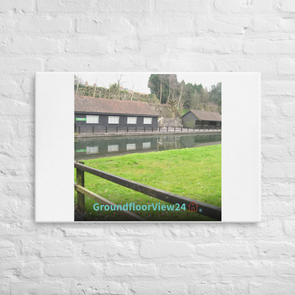 Lakeside Serenity Thin canvas with groundfloorview24 with House Logo