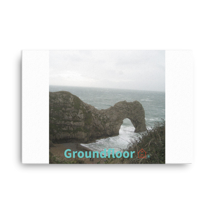 Coastal Escape Thin canvas with Groundfloor with House Logo