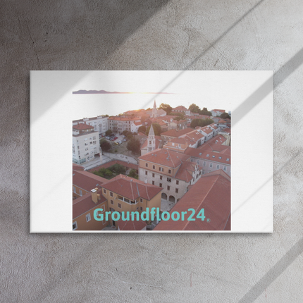 Roof Sunset View Thin canvas with Groundfloor24 without House Logo