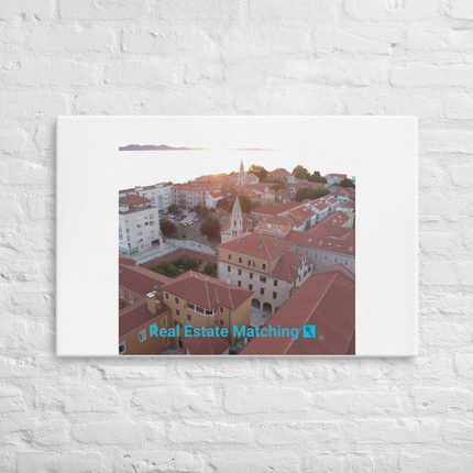 Roof Sunset View Thin canvas with realestatematching with key Logo