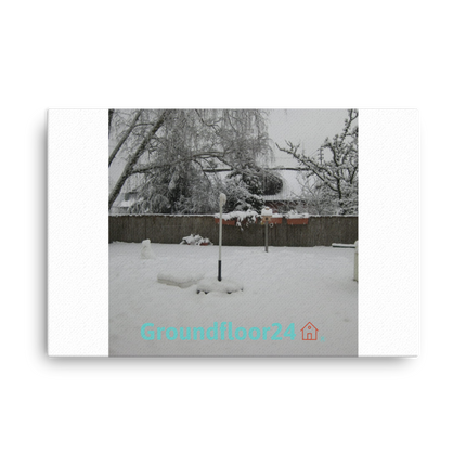 Winter Wonderland Thin canvas with Groundfloor24 with House Logo