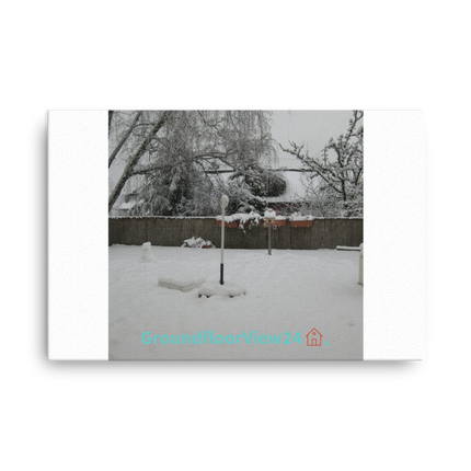 Winter Wonderland Thin canvas with groundfloorview24 with House Logo