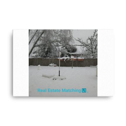 Winter Wonderland Thin canvas with realestatematching with key Logo