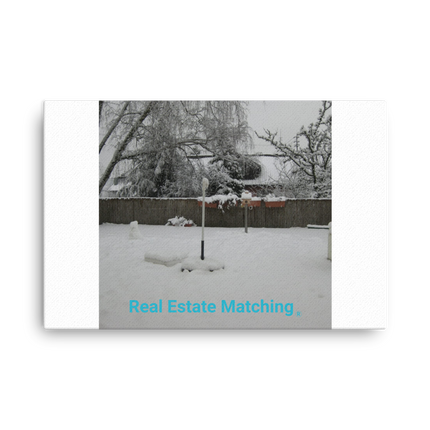 Winter Wonderland Thin canvas with realestatematching without key Logo