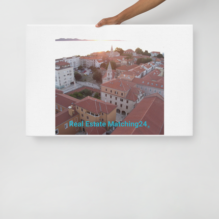 Roof Sunset View Thin canvas with realestatematching24 without key Logo