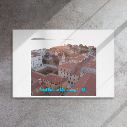 Roof Sunset View Thin canvas with realestatematching24 with key Logo