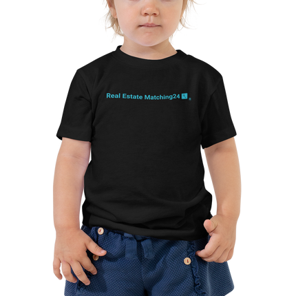 Toddler Short Sleeve Tee with Real Estate Matching 24 Logo