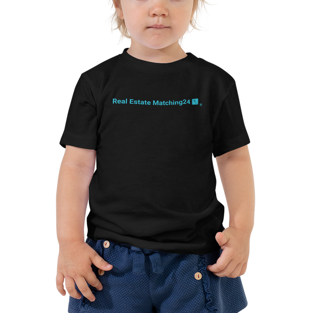 Toddler Short Sleeve Tee with Real Estate Matching 24 Logo