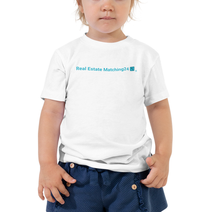 Toddler Short Sleeve Tee with Real Estate Matching 24 Logo