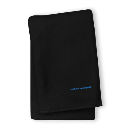 Turkish cotton towel with Real Estate Matching24 Logo