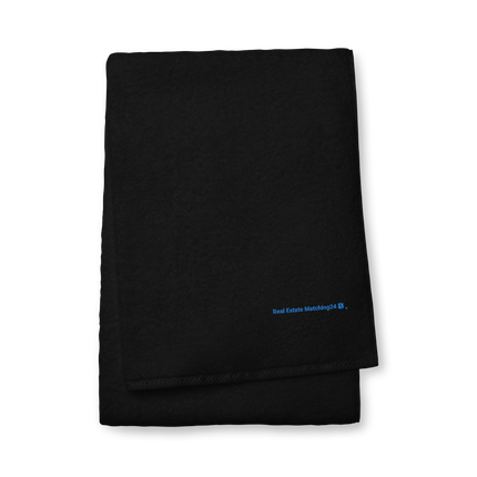 Turkish cotton towel with Real Estate Matching24 Logo