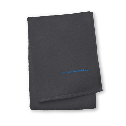 Turkish cotton towel with Real Estate Matching24 Logo