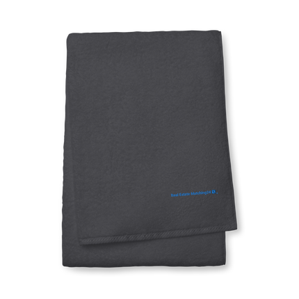 Turkish cotton towel with Real Estate Matching24 Logo