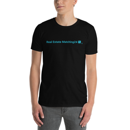 Short-Sleeve Unisex T-Shirt with Real Estate Matching24 Logo