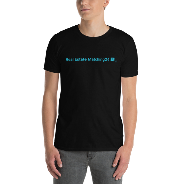 Short-Sleeve Unisex T-Shirt with Real Estate Matching24 Logo