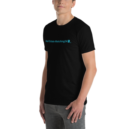 Short-Sleeve Unisex T-Shirt with Real Estate Matching24 Logo
