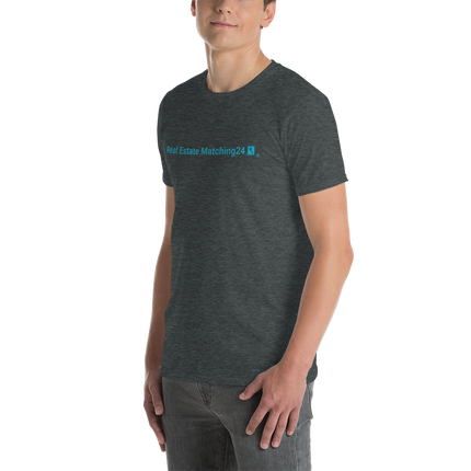 Short-Sleeve Unisex T-Shirt with Real Estate Matching24 Logo