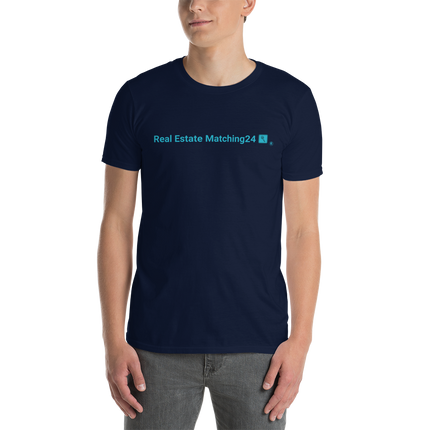 Short-Sleeve Unisex T-Shirt with Real Estate Matching24 Logo
