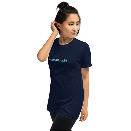 Short-Sleeve Unisex T-Shirt with Groundfloor24 Logo