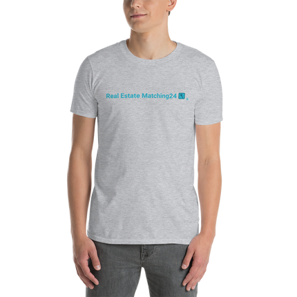 Short-Sleeve Unisex T-Shirt with Real Estate Matching24 Logo