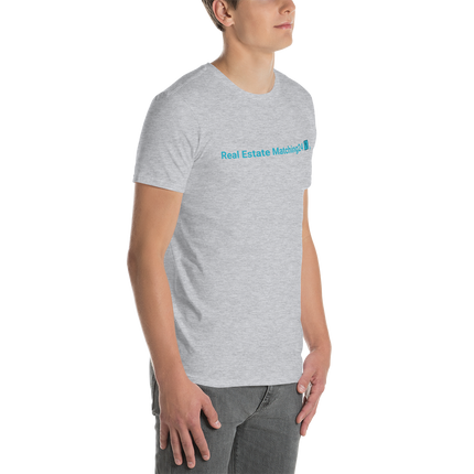 Short-Sleeve Unisex T-Shirt with Real Estate Matching24 Logo