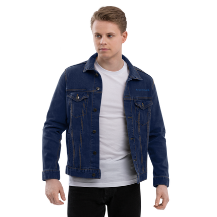 Unisex denim jacket with Real Estate Matching24 Logo