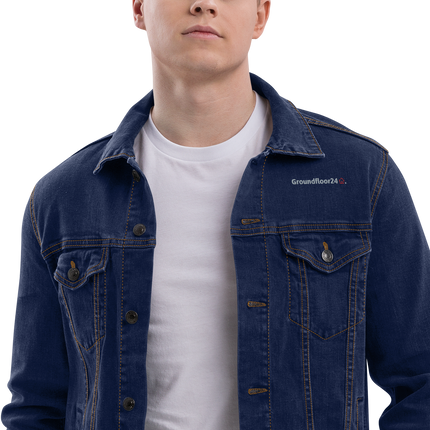 Unisex denim jacket with Groundfloor24 Logo