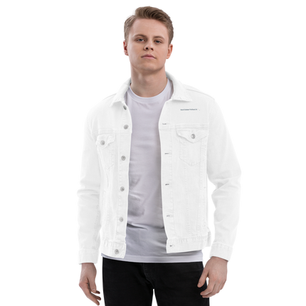 Unisex denim jacket with Real Estate Partner24 Logo