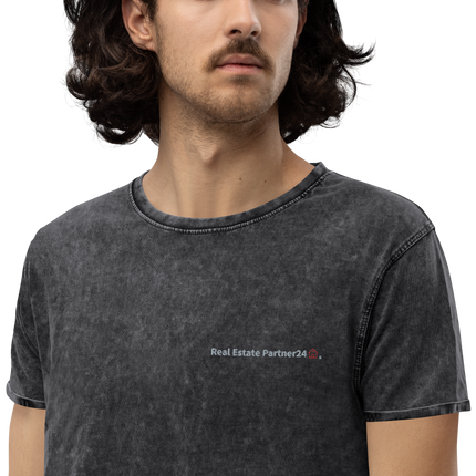 Denim T-Shirt with Real Estate Partner24 Logo