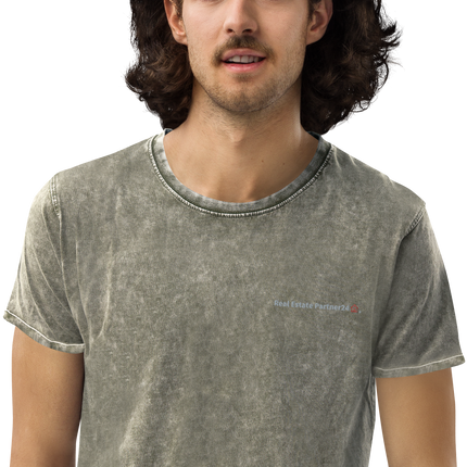 Denim T-Shirt with Real Estate Partner24 Logo