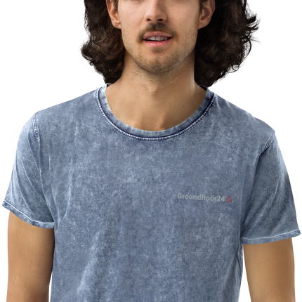Denim T-Shirt with Groundfloor24 Logo