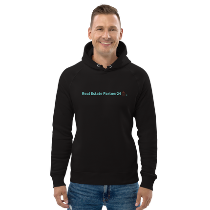 Unisex pullover hoodie with Real Estate Partner24 Logo