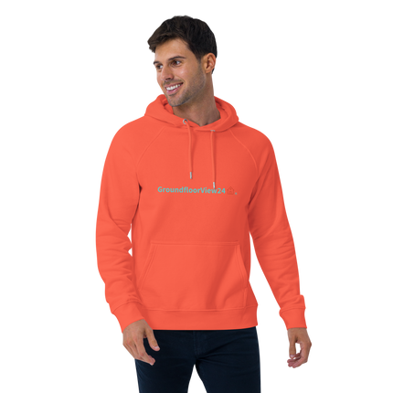 Unisex eco raglan hoodie Groundfloorview24 with House