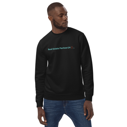 Unisex eco sweatshirt with Real Estate Partner24 Logo
